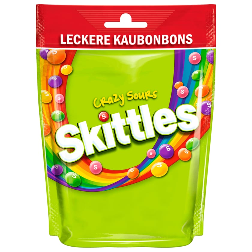 Skittles Crazy Sours Kaubonbons 160g